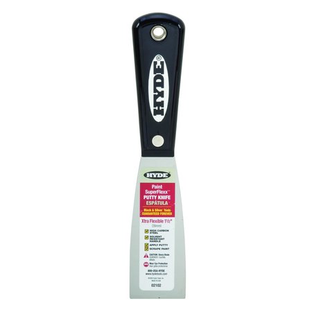 Hyde SuperFlexx 1-1/2 in. W High-Carbon Steel Extra Flexible Putty Knife 02102